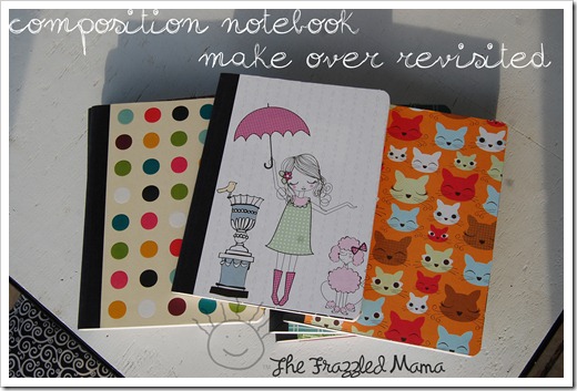 Composition Notebook Make Over - The Frazzled Mama